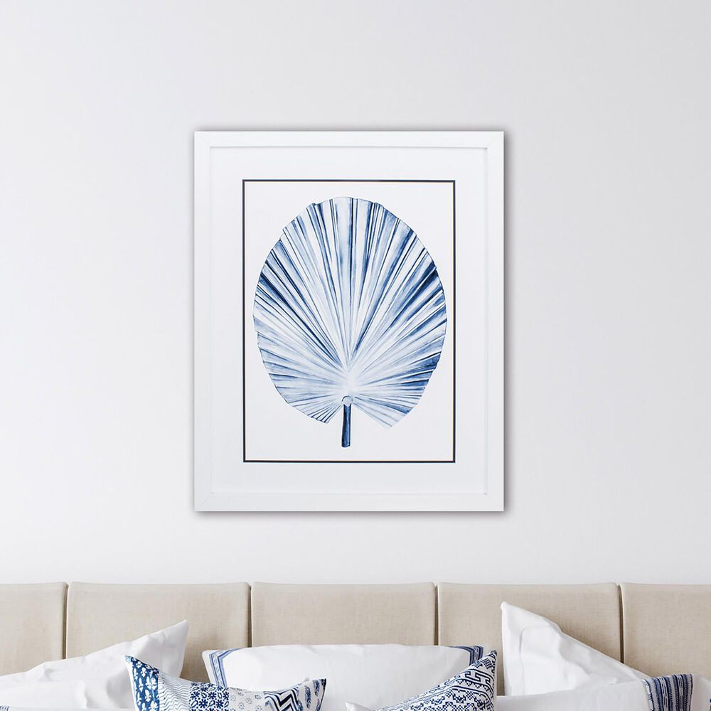 Propac &quot;Indigo Tropical Leaf IV&quot; Wall Art in Blue, , large