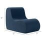 Jaxx Uptown Armless Accent Chair in Navy, , large