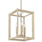 Golden Lighting Kimber 3-Light Pendant in Brass and Light Natural, , large