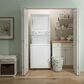 GE Appliances 3.9 Cu. Ft. Front Load Washer and 5.9 Cu. Ft. Electric Dryer Stack Laundry in White, , large