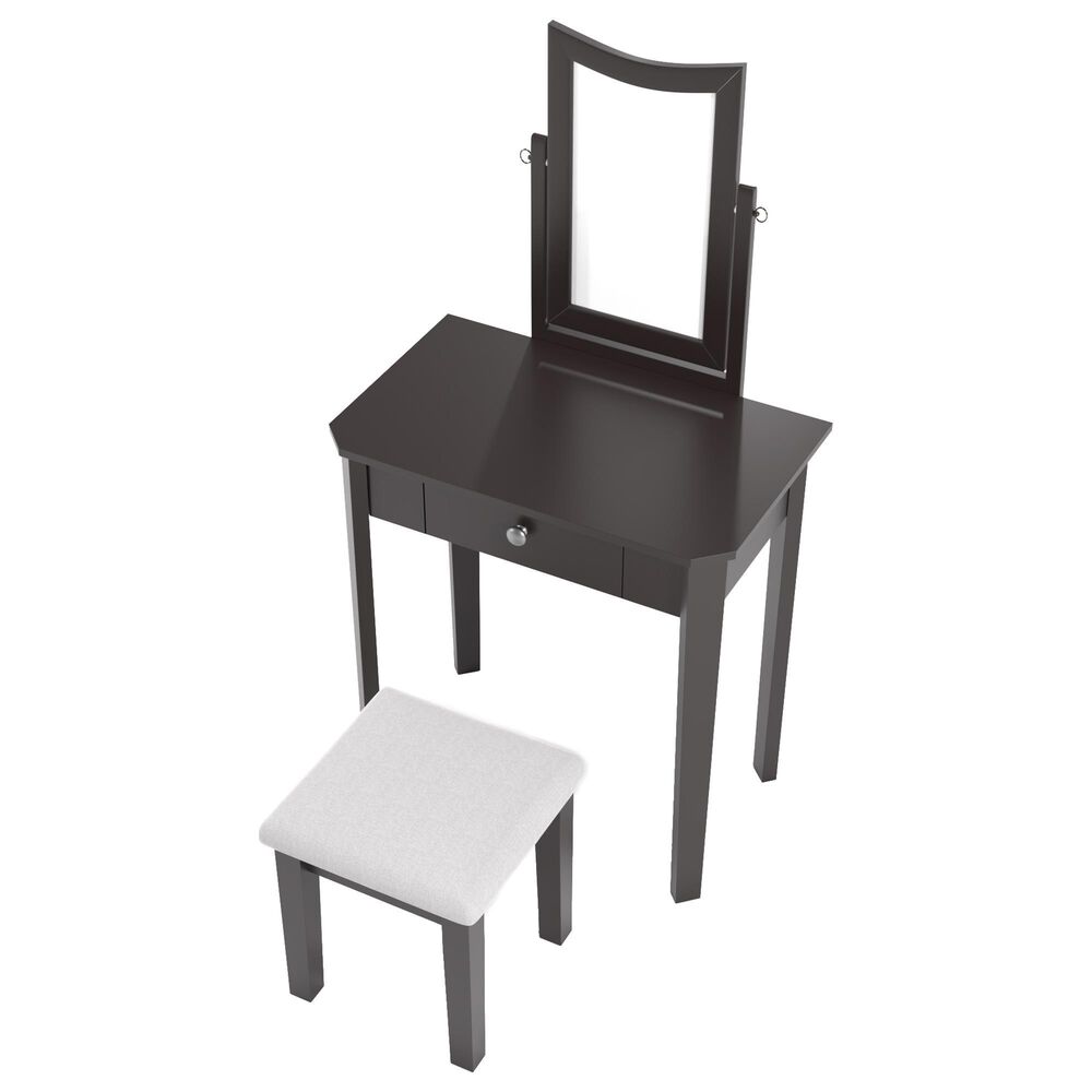 Furniture of America Osborne 3 Piece Vanity Set in Black, , large