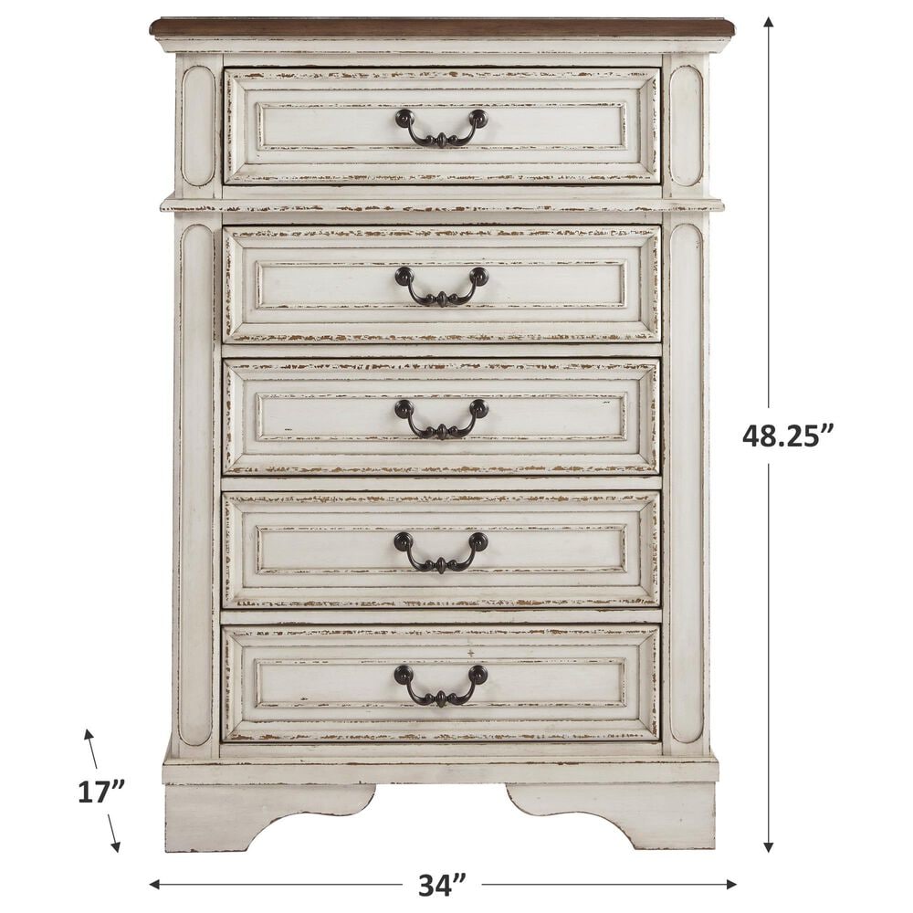 Ashley Realyn Standard Chest in Chipped White, , large
