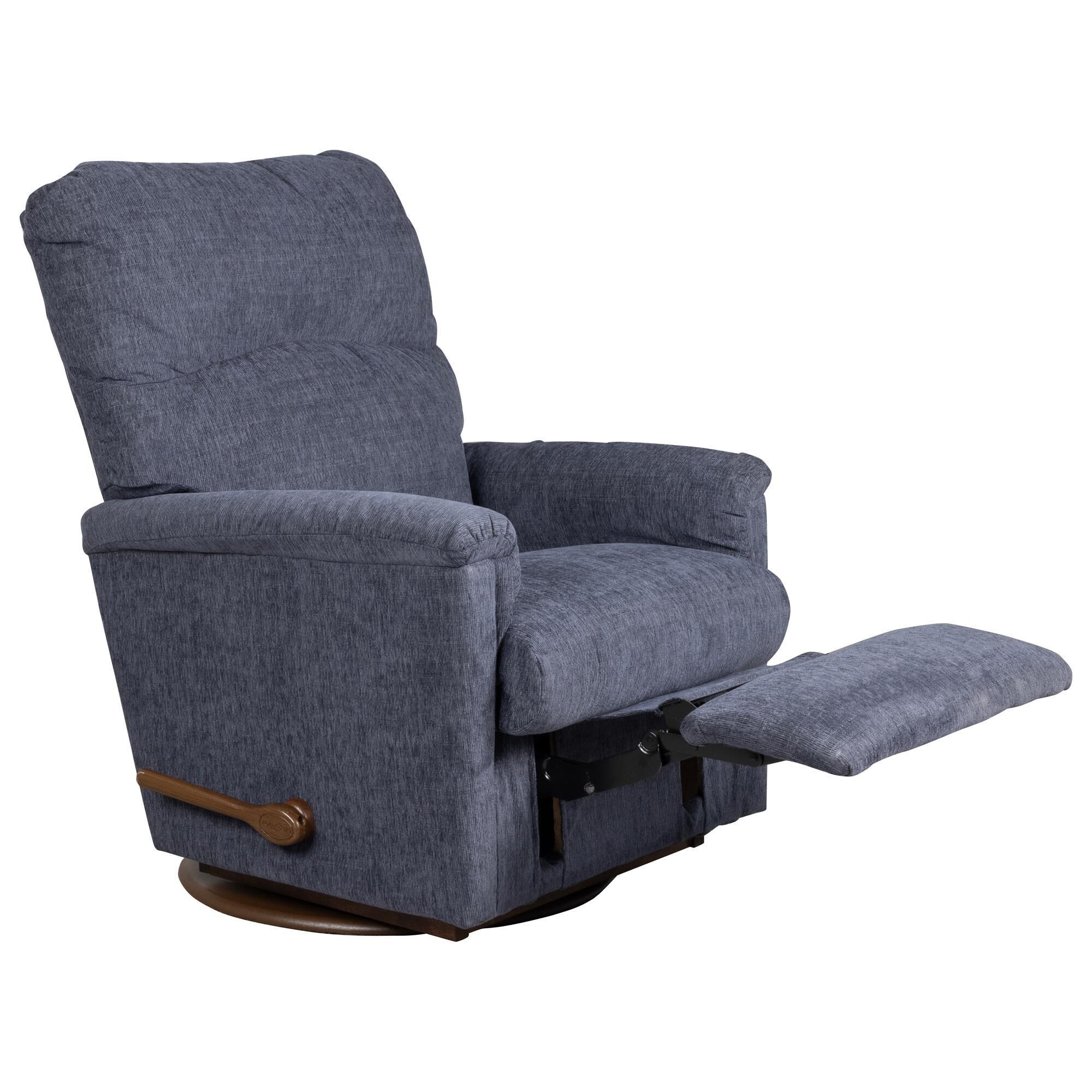 La-Z-Boy Collage Manual Rocker Recliner with Swivel Base in Persia
