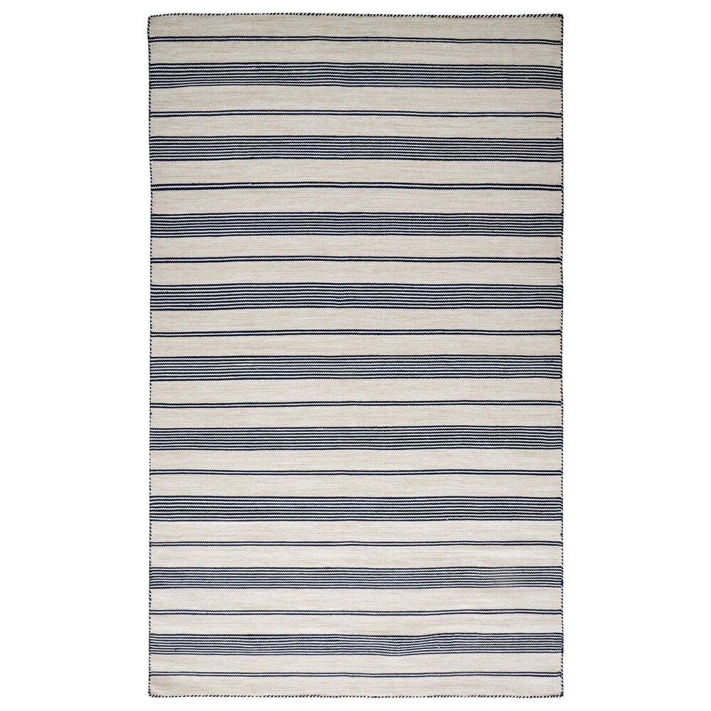 Feizy Rugs Duprine 4' x 6' Blue and Ivory Area Rug, , large