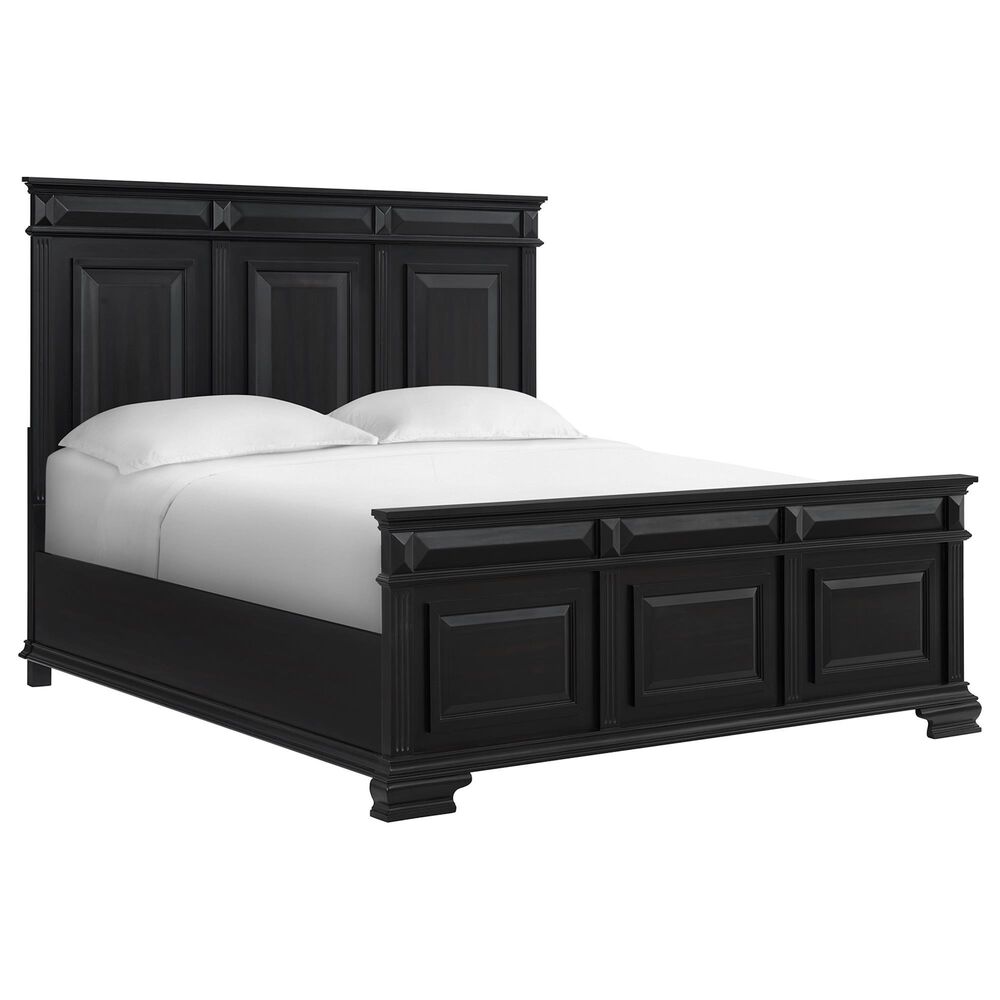 Mayberry Hill Passages 5-Piece King Panel Bedroom Set in Black, , large