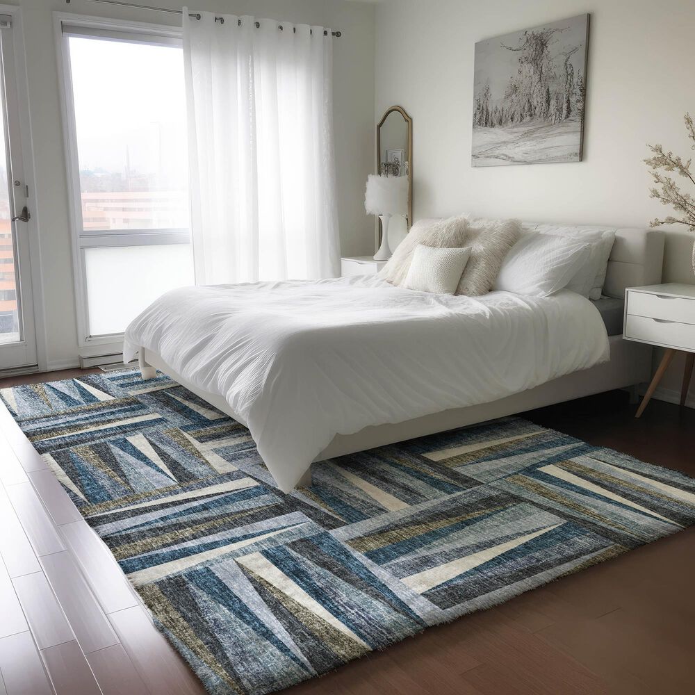 Dalyn Rug Company Lorenzo LN2 Denim 9&#39; x 12&#39; Area Rug, , large
