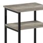 HOMLUX 3-Tier End Table with Open Shelf Storage Display in French Oak, , large