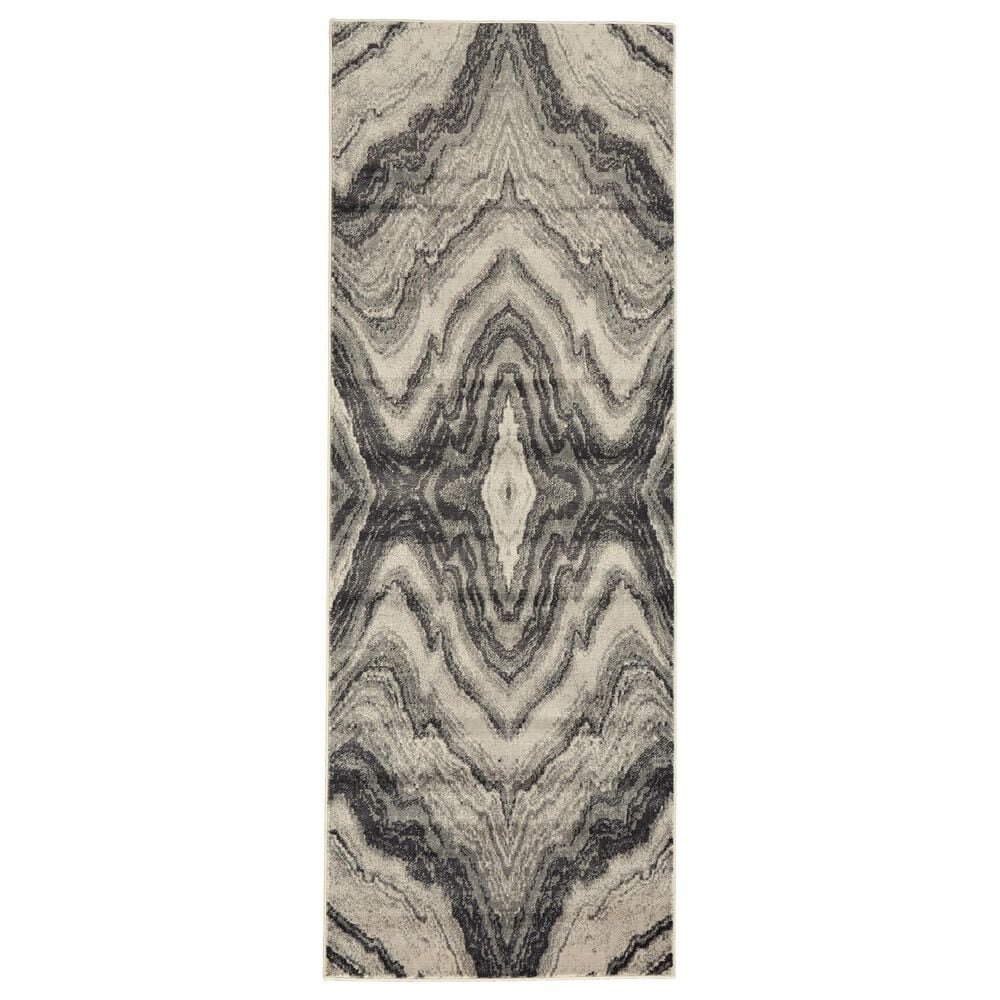 Feizy Rugs Katari Abstract 2"10" x 7"10" Birch and Sterling Area Rug, , large
