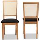 Baxton Studio Idris Side Chair in Oak Brown (Set of 2), , large