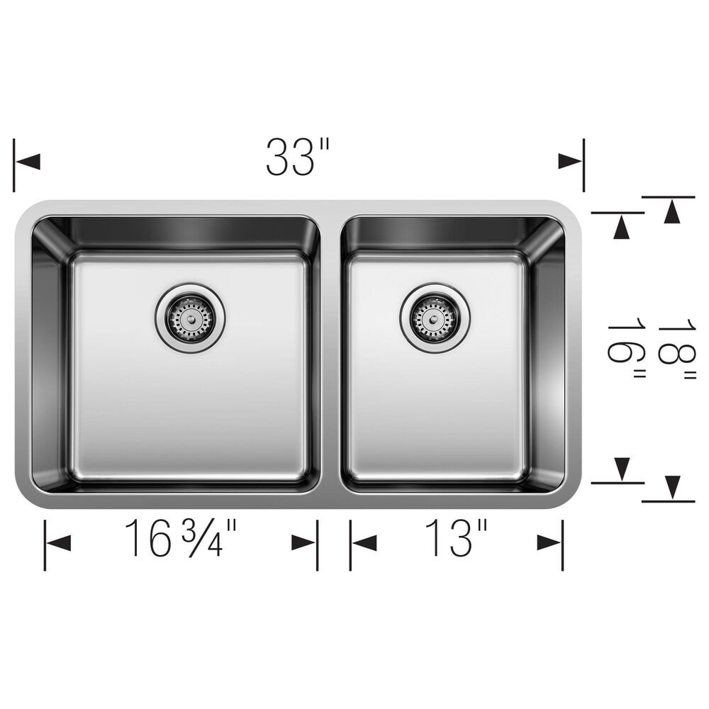 Blanco Formera Double Sink in Stainless Steel, , large