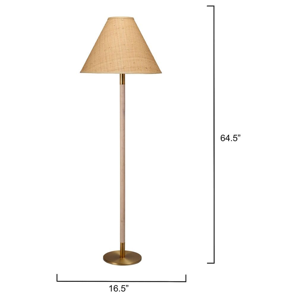 Jamie Young Warrenton Floor lamp in Antique Brass, , large