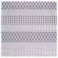 Safavieh Cabana CBN652A 8" Square Ivory and Grey Area Performance Rug, , large