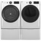 GE Appliances 5 Cu. Ft. Front Load Washer and 7.8 Cu. Ft. Gas Dryer Laundry Pair with 16" Pedestal in White, , large