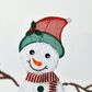 HOMLUX 2-Piece Heart Snowman with LED Lights in White, , large