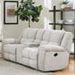 Simeon Collection Buster Manual Dual Reclining Sofa and Console Loveseat Set in Opal Taupe, , large