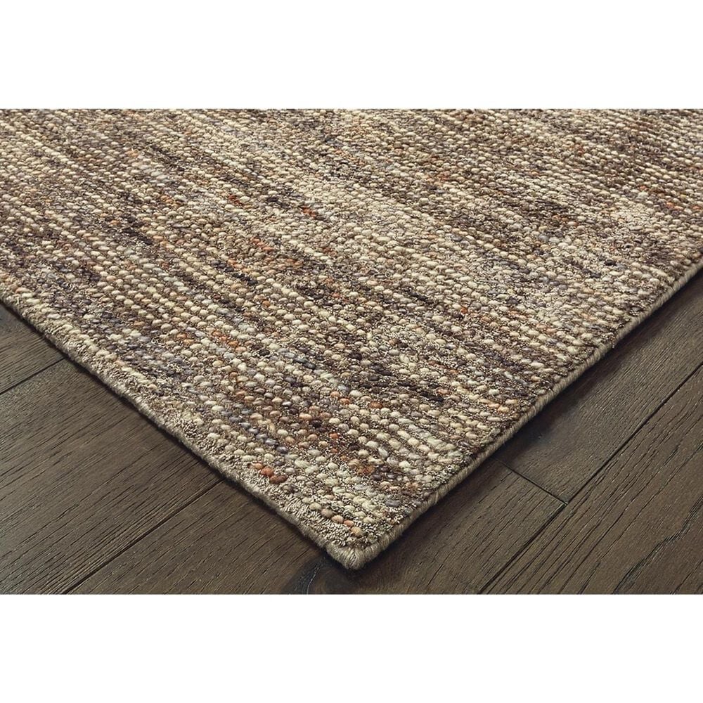 Oriental Weavers Lucent 45907 6" x 9" Taupe and Pink Area Rug, , large