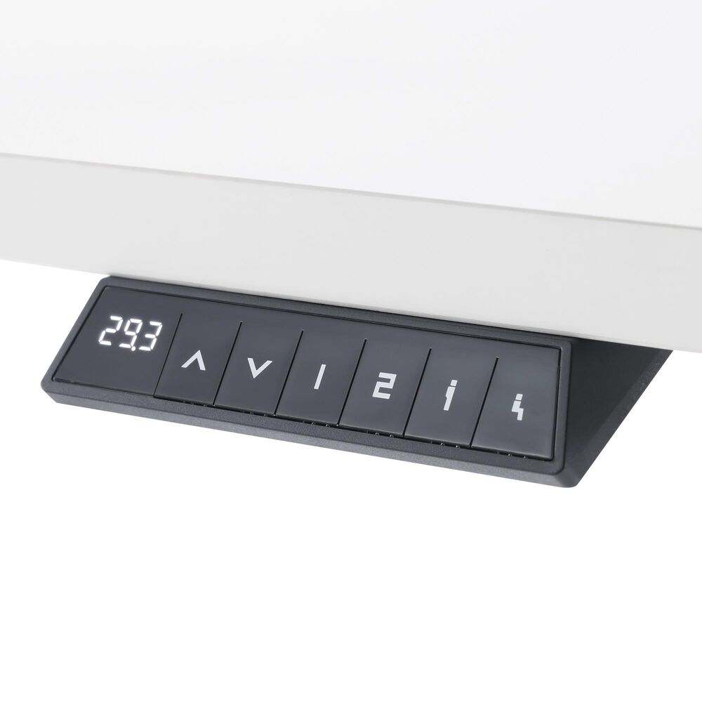 OSP Home Primo 60&quot; Electric Sit and Stand Desk in White, , large