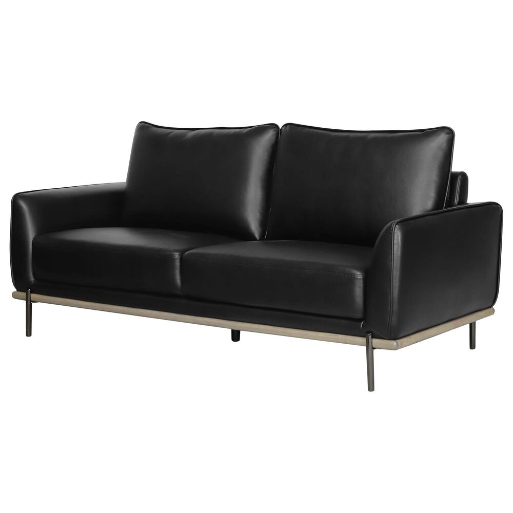 Global Furniture USA Stationary Sofa with Blanche Black Cushion, , large