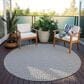 Dalyn Rug Company Hinton 6" Round Grey Indoor/Outdoor Area Rug, , large