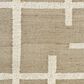 L&R Resources Geoblend Geometric 2"6" x 8" Natural and Ivory Runner, , large
