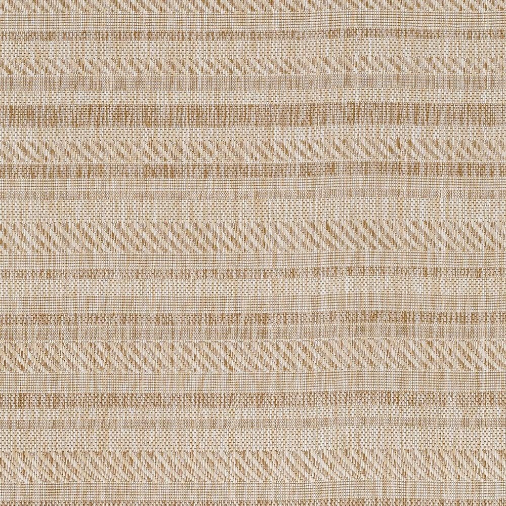 Surya Eagean EAG-2409 Light Beige, Brown, Cream and Light Brown 5&#39;3&quot; Round Indoor/Outdoor Area Rug, , large