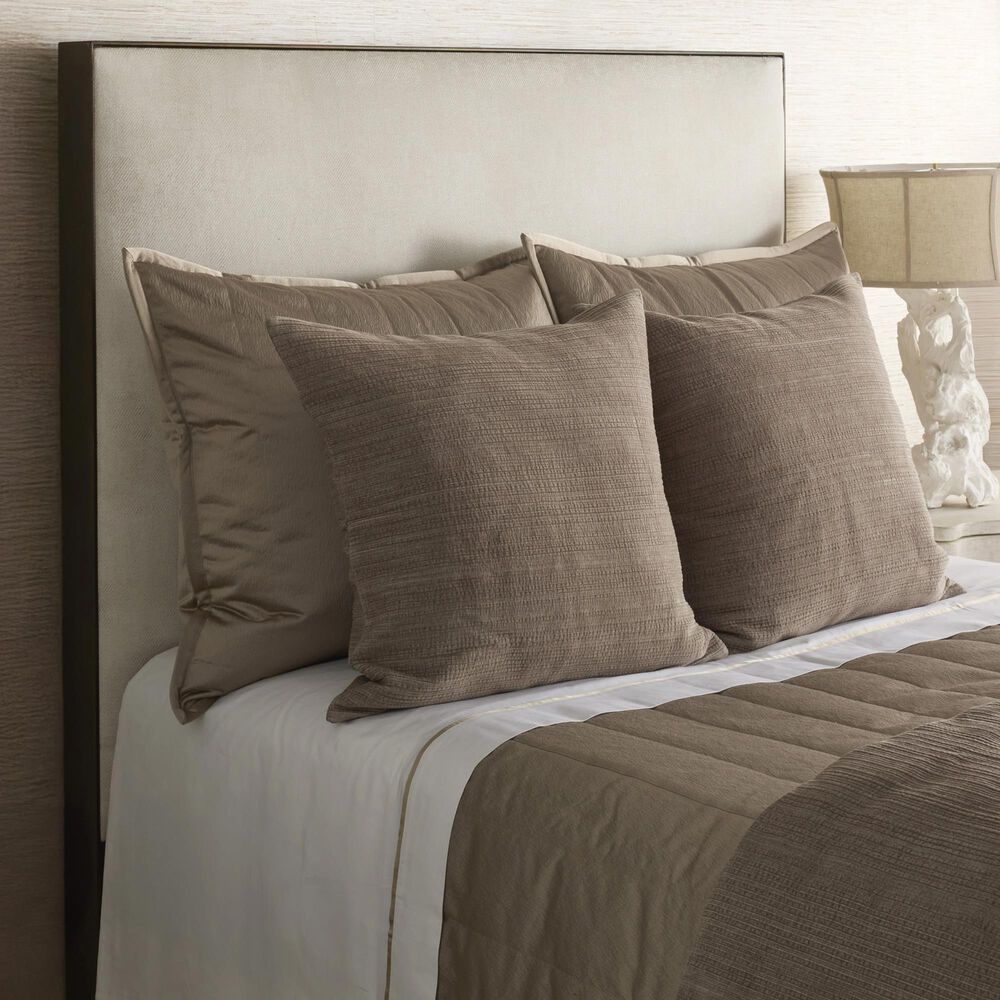 Ann Gish Hammered Channel King Quilted Coverlet in Taupe, , large