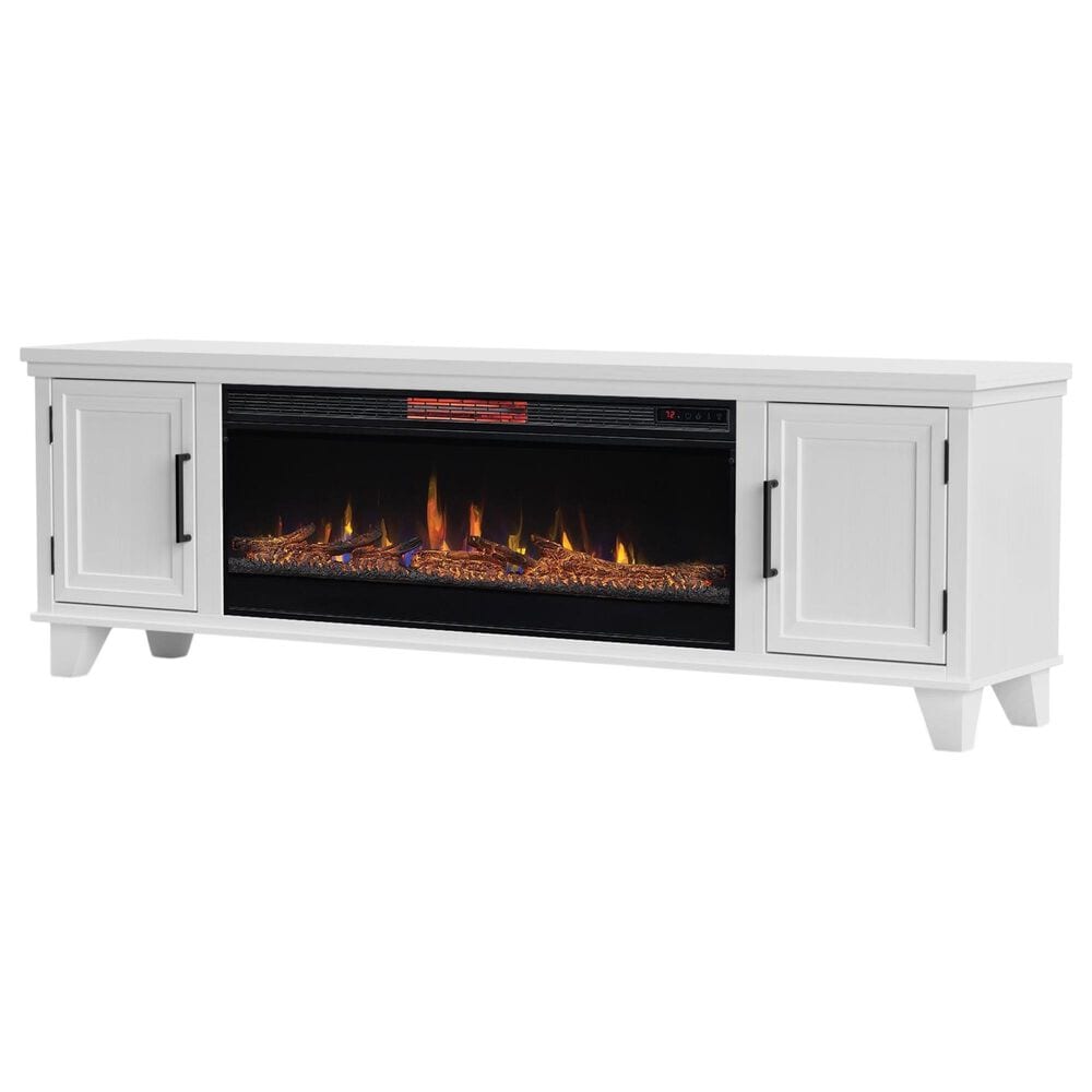 Legends Home Sonoma 78" Fireplace Console in Jasmine White Wash, , large