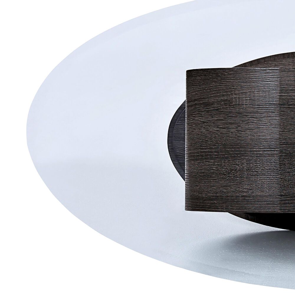 Furniture of America Witmer O-Shaped Coffee Table in Black, , large