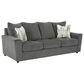 Ashley Stairatt Stationary Sofa and Loveseat Set in Gravel, , large