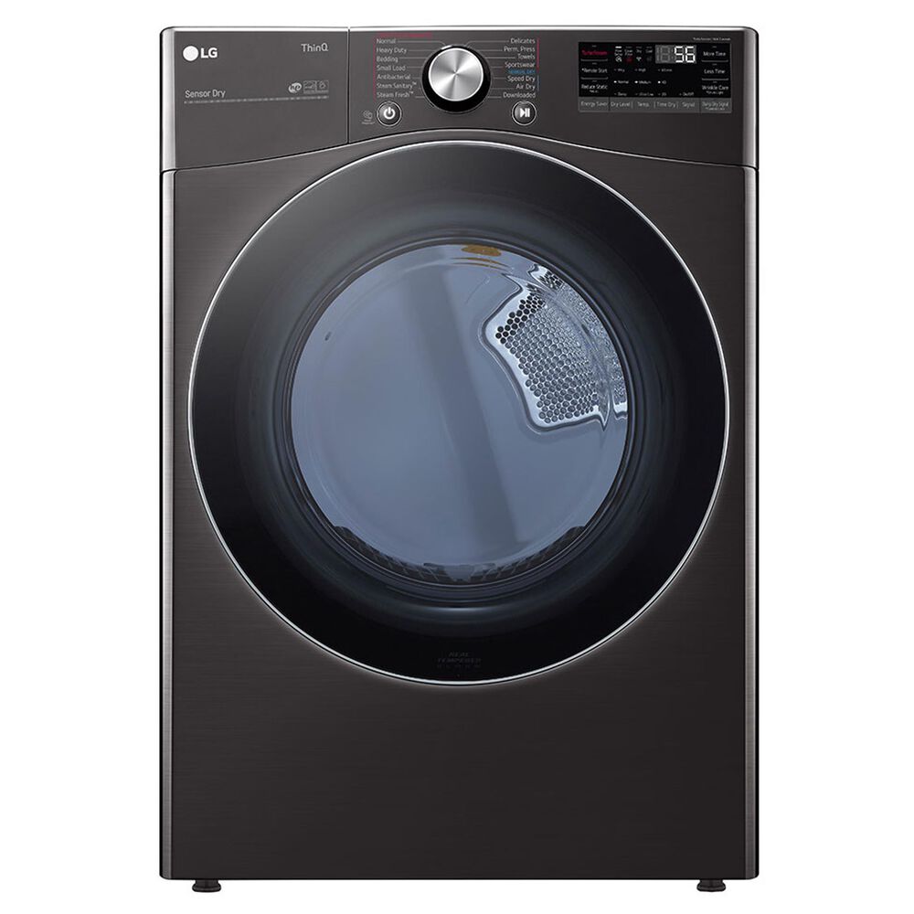 LG 4.5 Cu. Ft. Front Load Washer and 7.4 Cu. Ft. Gas Dryer with TurboWash 360 Laundry Pair in Black Steel, , large
