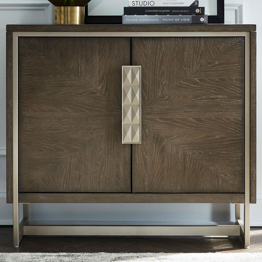 Drew and Jonathan Home Boulevard Door Chest in Dark Brown and Soft Champagne, , large