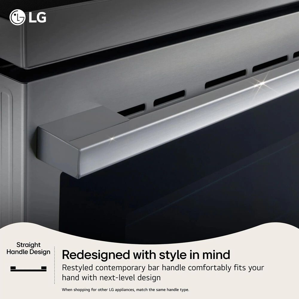 LG 2-Piece Kitchen Package with 6.3 Cu. Ft. Smart Slide-In Induction Range and 2.1 Cu. Ft. Smart Over-the-Range Microwave in Printproof Stainless Steel, , large