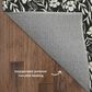 Dalyn Rug Company Soft Essentials Floral Black 2"6" x 3"10" Indoor/Outdoor Area Rug, , large