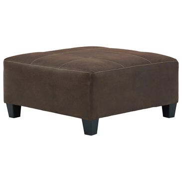 Signature Design by Ashley Navi Oversized Accent Ottoman in Chestnut, , large
