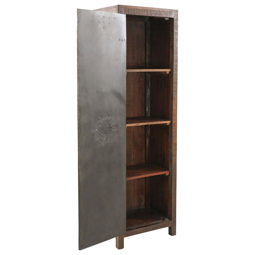 Home Trends &amp; Design Steampunk Cabinet in Brown and Gunmetal, , large