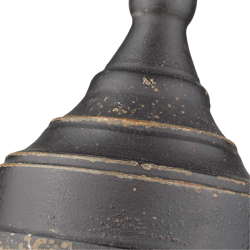 Golden Lighting Keating 1-Light Pendant in Antique Black Iron, , large