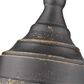 Golden Lighting Keating 1-Light Pendant in Antique Black Iron, , large