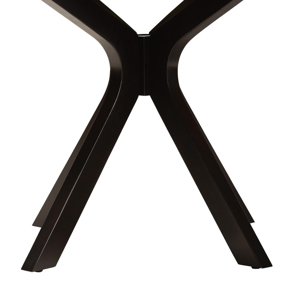 Baxton Studio Kenji 45" Dining Table in Dark Brown - Table Only, , large