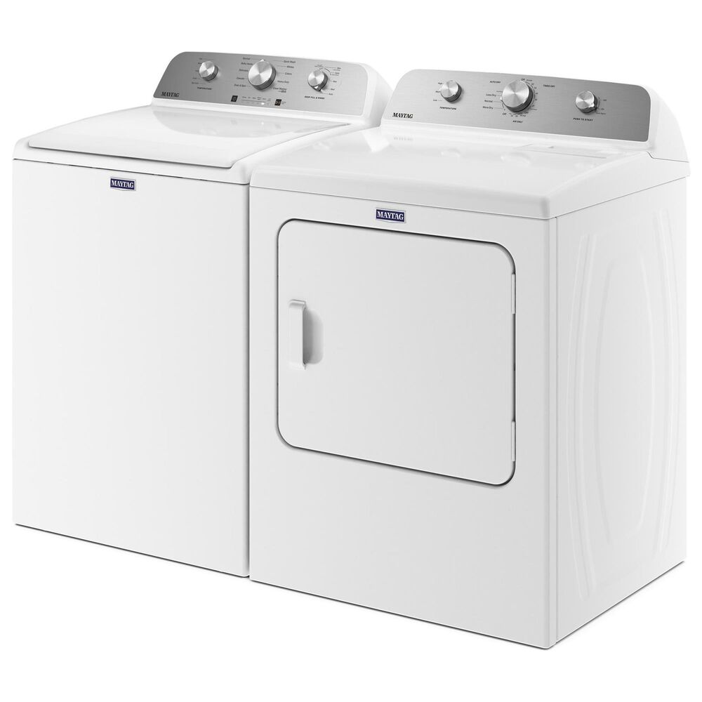 Maytag 7.0 Cu. Ft. Front Load Electric Wrinkle Prevent Dryer in White, , large