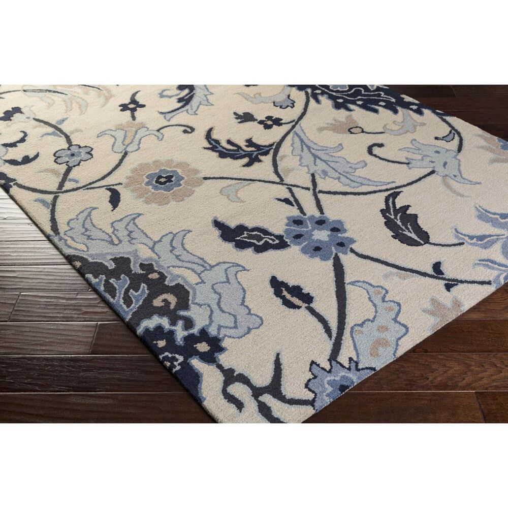 Surya Centennial CNT-1096 5&#39; x 8&#39; Black, Dark Blue and Khaki Area Rug, , large