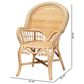 Baxton Studio Ratu Accent Chair in Natural Brown, , large