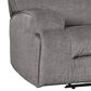 Benchcraft Coombs Double Reclining Loveseat with Console in Charcoal, , large