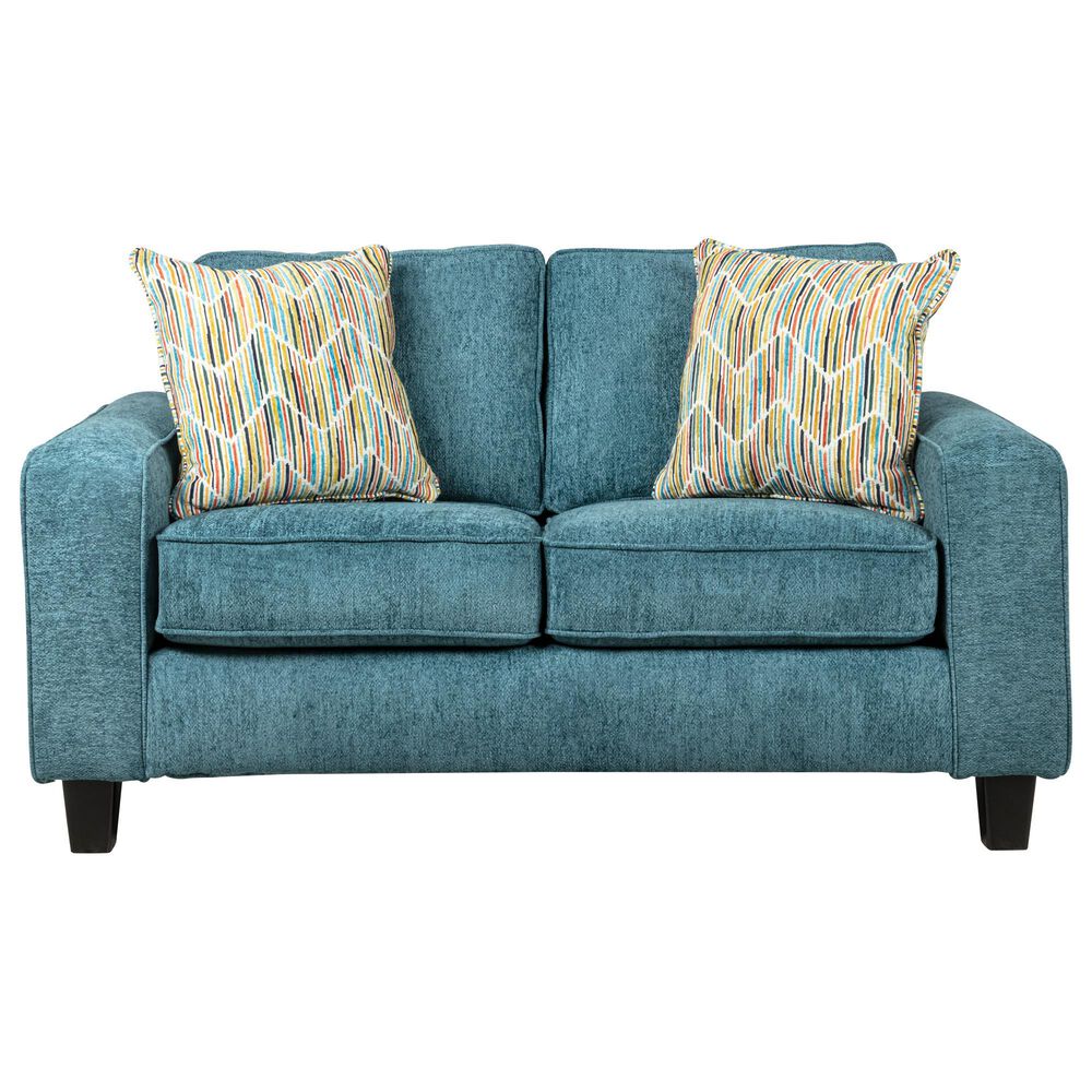 Albany Furniture Lexington Loveseat in Jade NFM