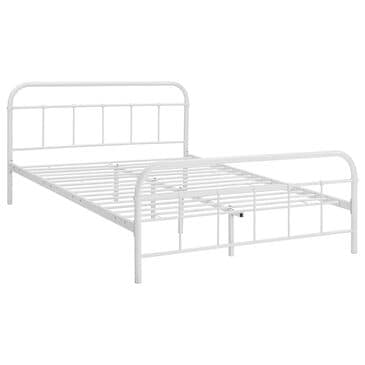 Modway Maisie Queen Platform Bed Frame in White, , large