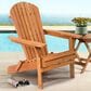 Furniture of America Raye Folding Patio Adirondack Chair in Natural, , large