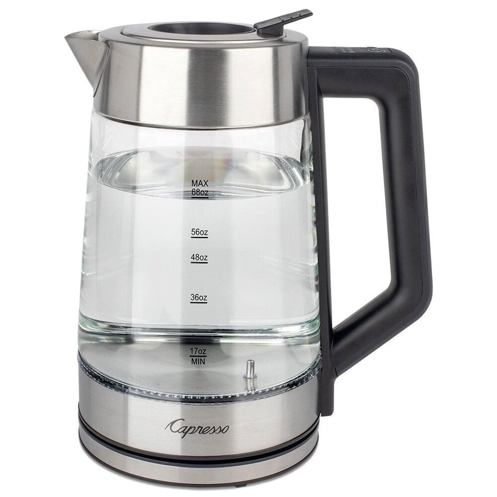 Jura H2O Glass Select 68 Oz Rapid Boil Kettle in Stainless Steel and Black, , large