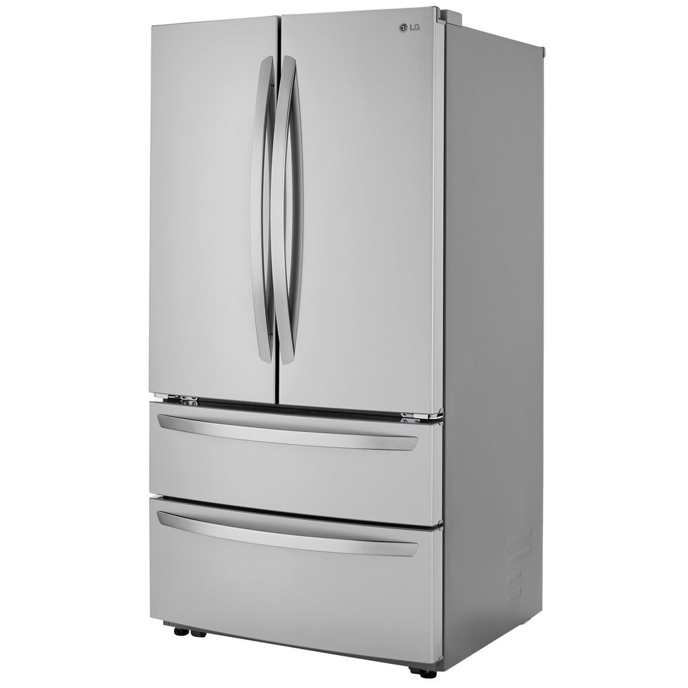 LG 27 Cu. Ft. 4-Door Non-Dispenser French Door Refrigerator in Stainless Steel, , large
