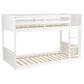 Linden Boulevard Dalton Low Profile Twin Bunk Bed in White, , large