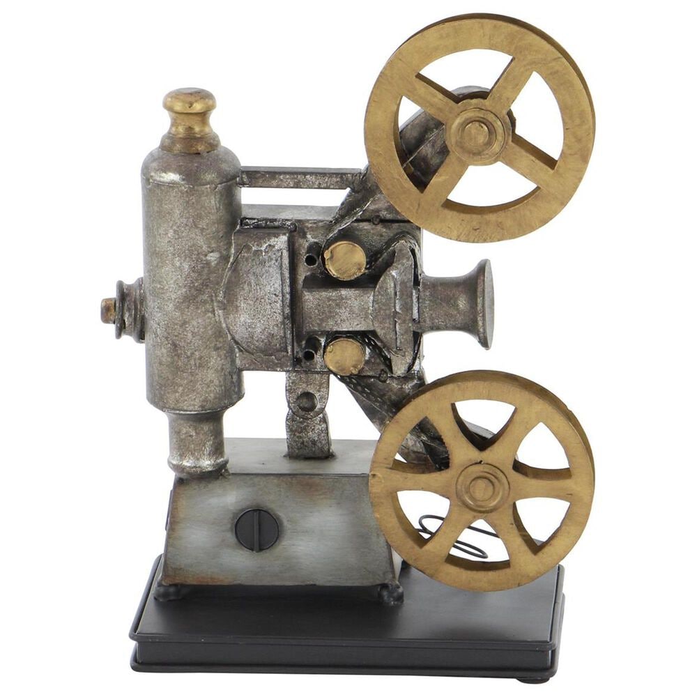 Maple and Jade Camera Film Decorative Sculpture in Weathered Black and Bronze, , large