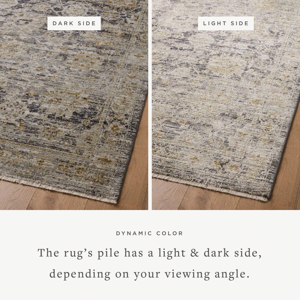 Loloi Katherine 2&#39;3&quot; x 3&#39;10&quot; Charcoal and Gold Area Rug, , large